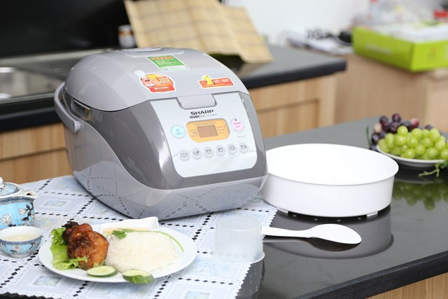 Top 5 nồi cơm điện sharp được yêu thích nhất hiện nay 4 Nồi cơm điện Sharp KS-COM19V-G