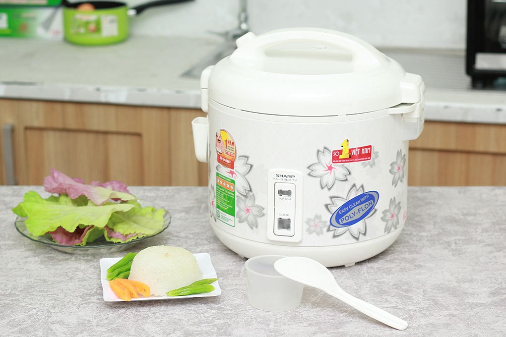 (Review) +5 hãng nồi cơm điện tốt nhất cho gia đình 2 Nồi cơm điện nắp gài Sharp