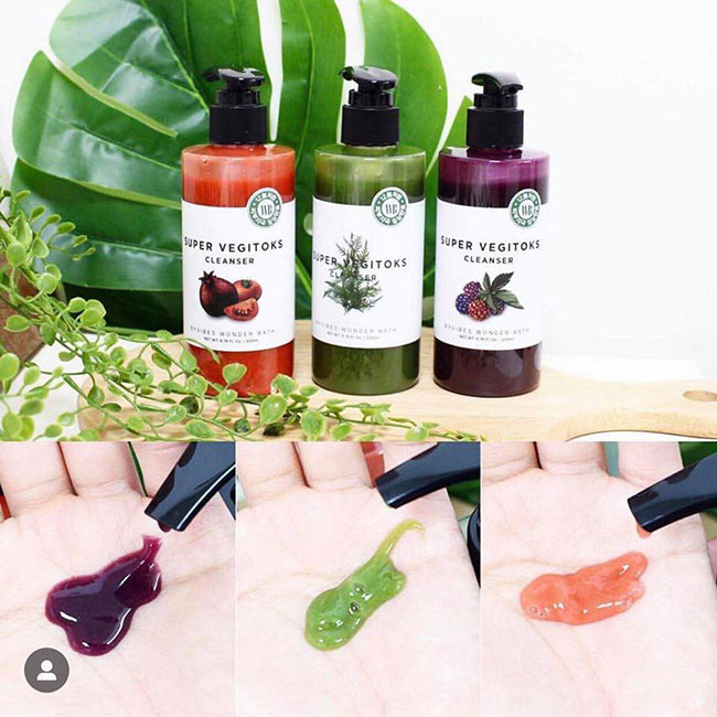 Sự thật về sữa rửa mặt rau củ 3 in 1 Super Vegitoks Cleanser 1 sữa rửa mặt rau củ