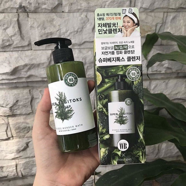 Sự thật về sữa rửa mặt rau củ 3 in 1 Super Vegitoks Cleanser 2 sữa rửa mặt rau củ