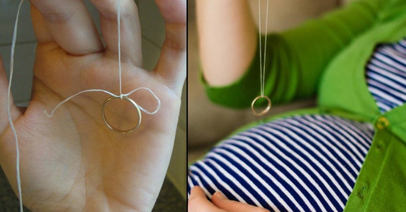 Hướng dẫn dùng nhẫn cưới đoán sinh con trai hay con gái