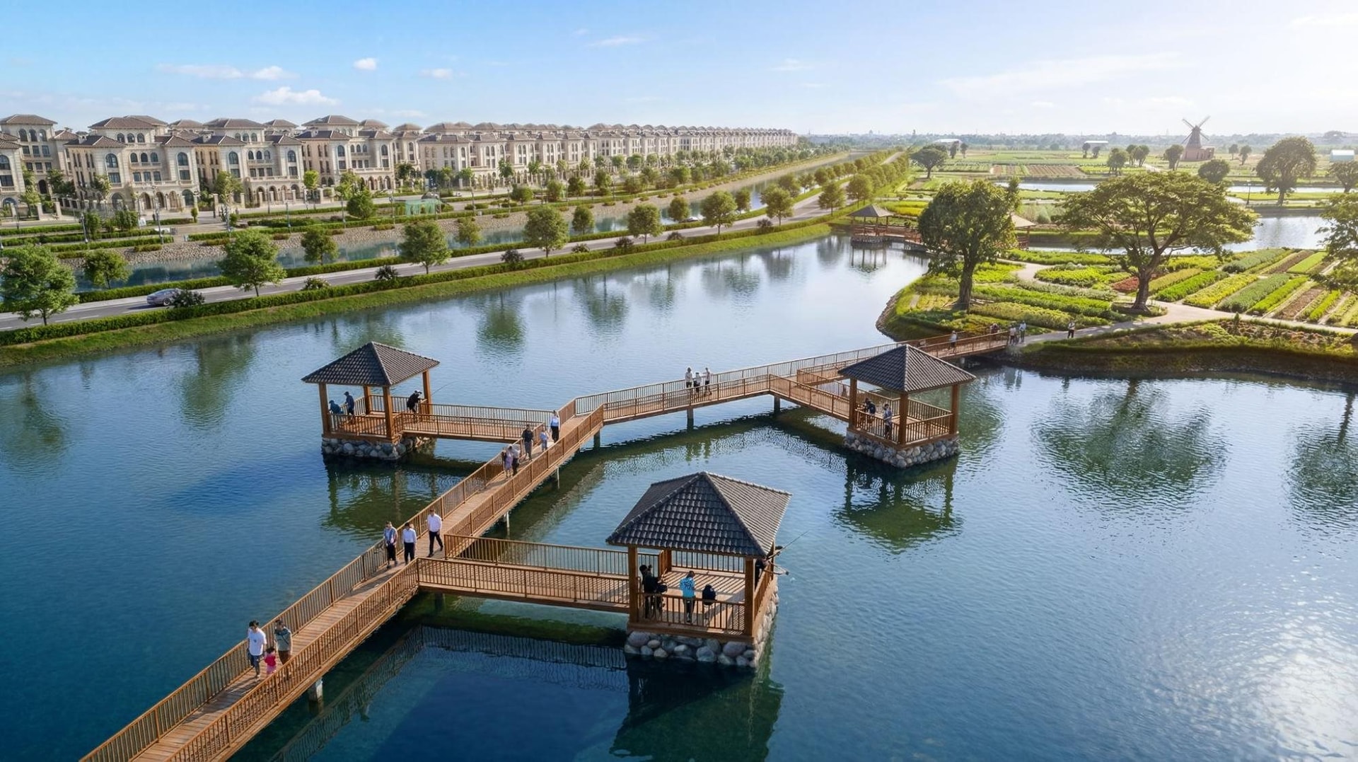 Các dinh thự tại Noble Rivera có diện tích lớn nhất lên tới 2.000-2.500m²/căn.