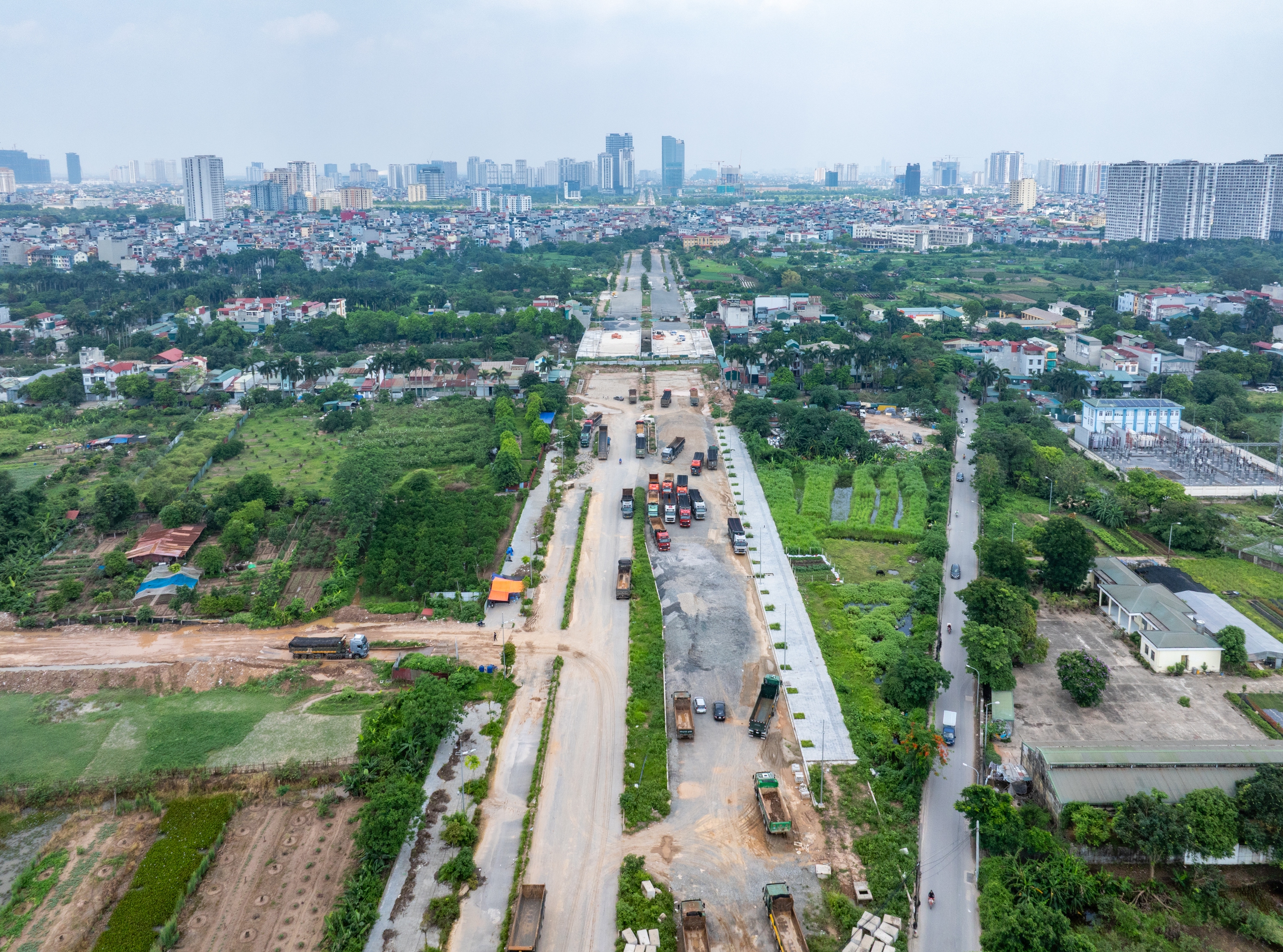 Nhà phố Noble Palace Tay Thang Long WorldHotels Residences hưởng lợi từ loạt công trình hạ tầng lớn, trong đó có Đại lộ Tây Thăng Long dự kiến thông xe năm 2027.