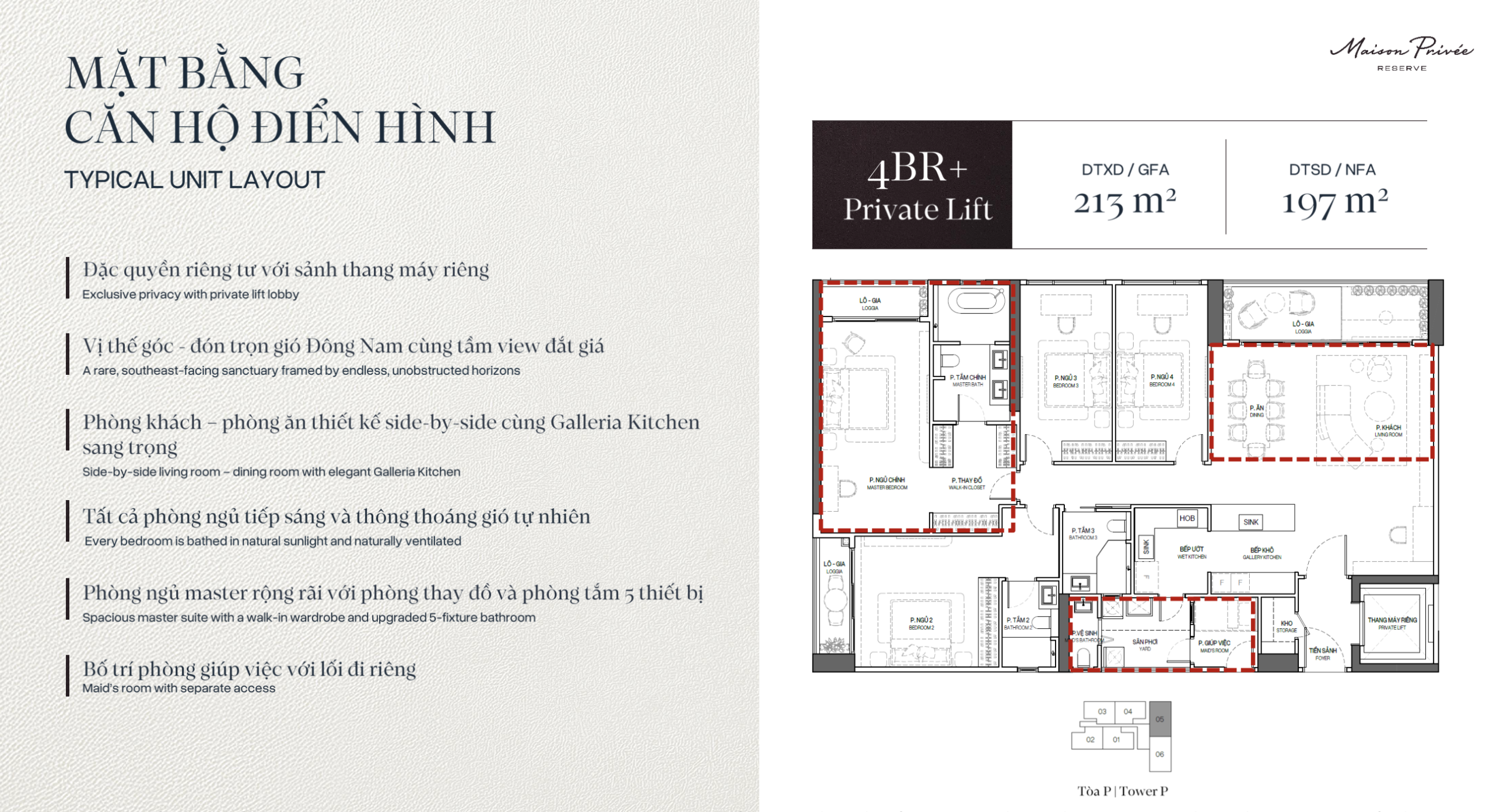 Cập nhật Quỹ căn, Giá bán và tiến độ thanh toán Maison Privée CapitaLand