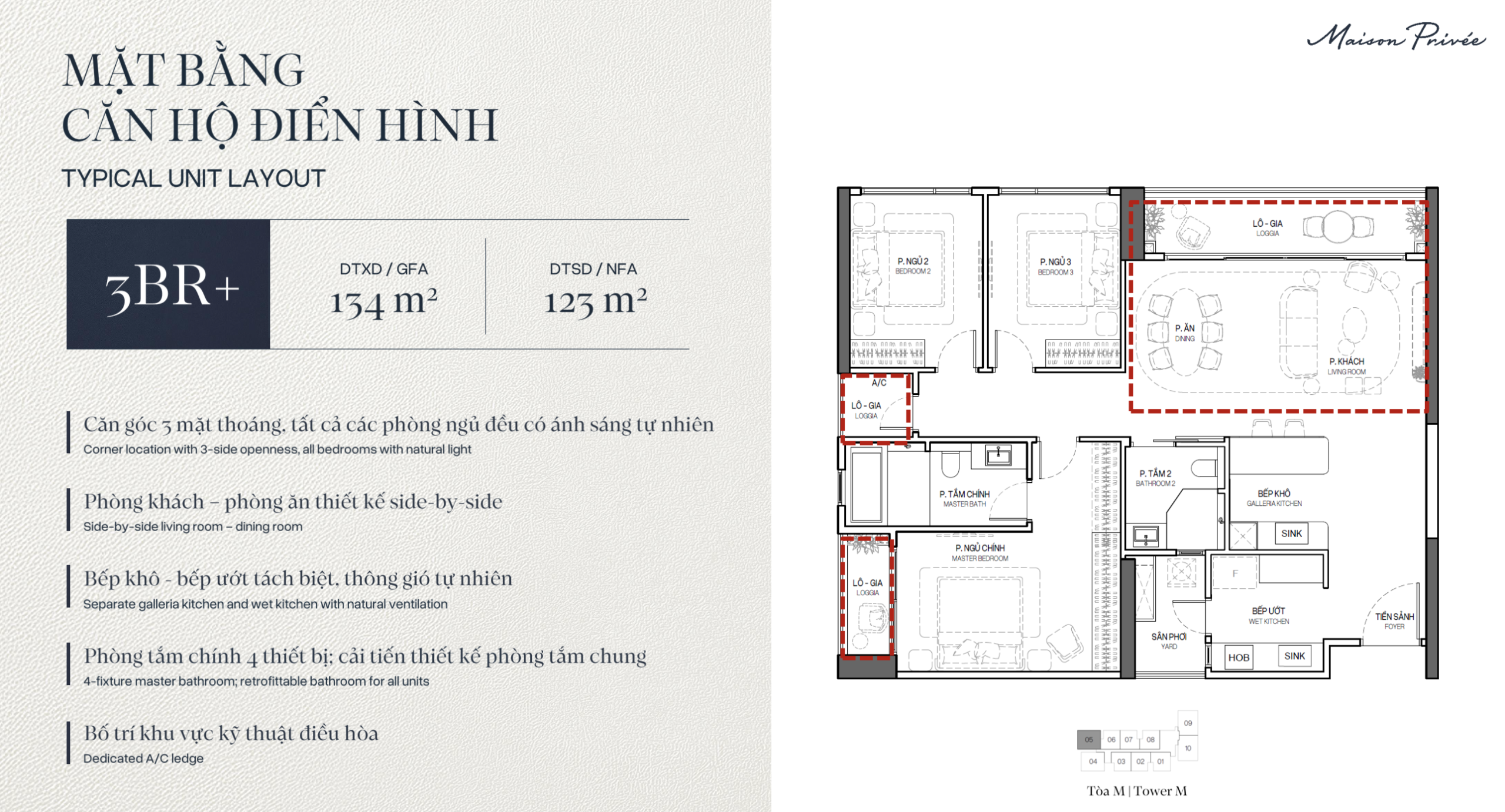 Cập nhật Quỹ căn, Giá bán và tiến độ thanh toán Maison Privée CapitaLand