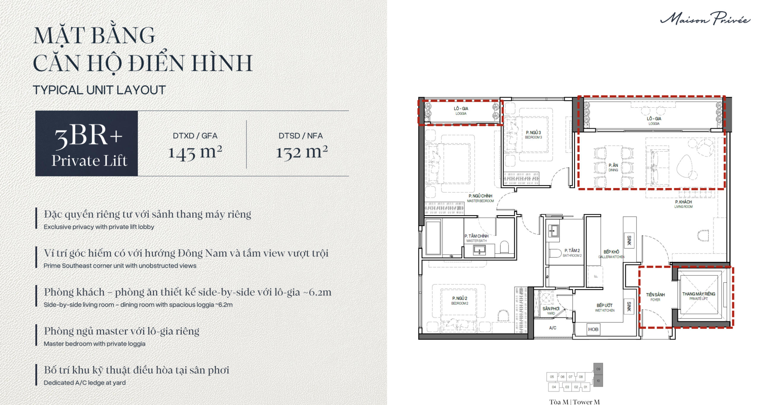 Cập nhật Quỹ căn, Giá bán và tiến độ thanh toán Maison Privée CapitaLand